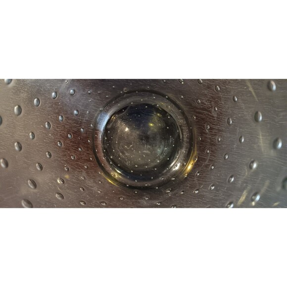 Whitefriars Smokey Brown Vase Bullicante Controlled Bubbles 7.5" Excellent Cond - Picture 5 of 7